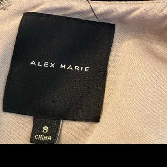 Alex Marie LBD Fit and Flair Mini Cut Out Dress Size 8 - Picture 6 of 6